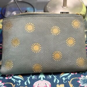 Madewell Leather Pouch Clutch: Sun Stamped Edition